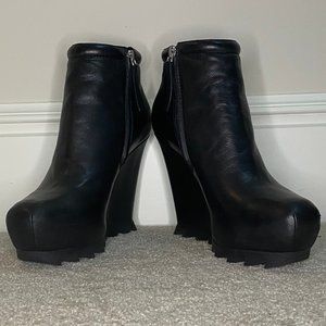 Camilla Skovgaard Ankle Wedge Boots with Saw Sole